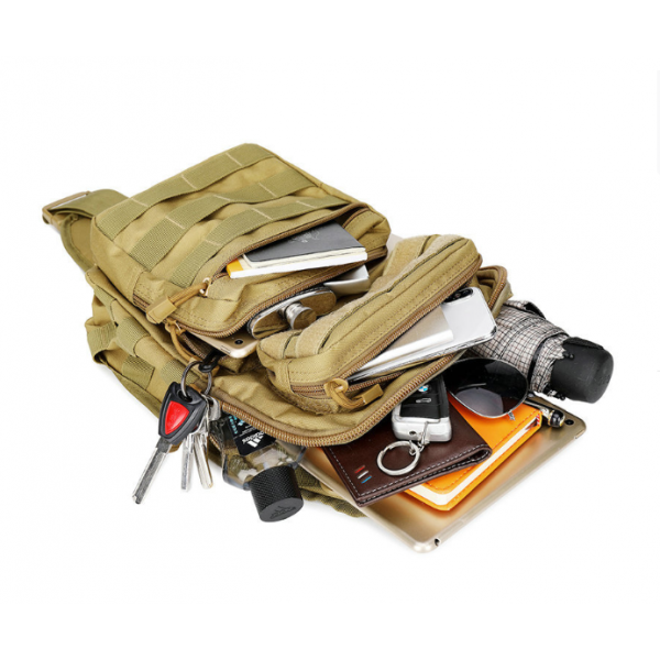 Рюкзак чоловічий багатофункціональний тактичний, водонепроникний чоловічий рюкзак, камуфляж, 31х25х15,5 см