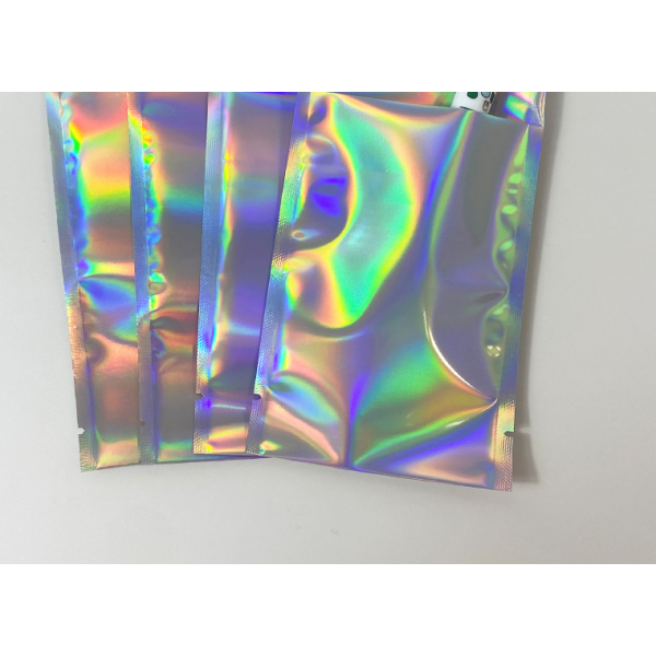 Пакет-саше для пакування, голографічний, з клейкою смужкою, 10*15 +4 см, 10 шт