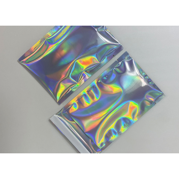 Пакет-саше для пакування, голографічний, з клейкою смужкою, 10*15 +4 см, 10 шт
