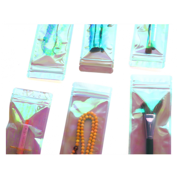 Пакет-саше блискучий для пакування, із Zip-Lock замком, 7*20 см, 10 шт