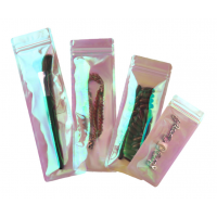 Пакет-саше блискучий для пакування, із Zip-Lock замком, 7*20 см, 10 шт