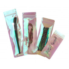 Пакет-саше блискучий для пакування, із Zip-Lock замком, 8*23 см, 10 шт