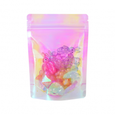 Пакет-саше прозорий блискучий, для пакування, із Zip-Lock замком, 20*29 +10 см, 10 шт