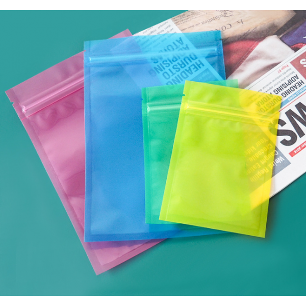 Пакет-саше прозорий синій, для пакування, із замком Zip-Lock, 8*12 см, 10 шт