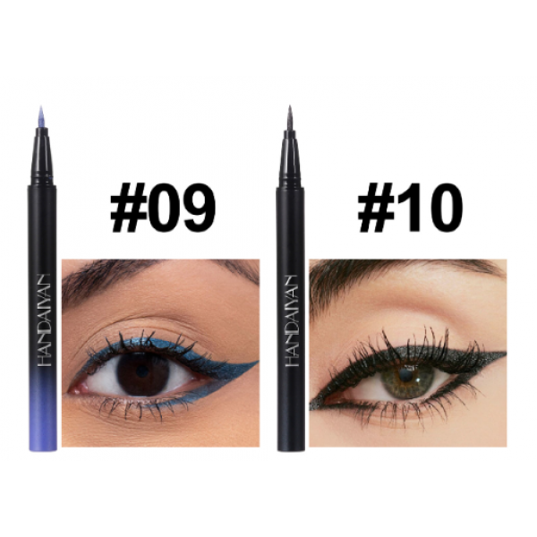 Подводка жидкая перламутровая для глаз Handaiyan Metallic Liquid Liner, водостойкая, разные цвета, 0,8 мл