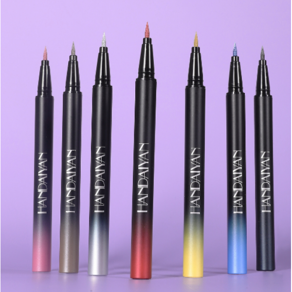 Подводка жидкая перламутровая для глаз Handaiyan Metallic Liquid Liner, водостойкая, разные цвета, 0,8 мл