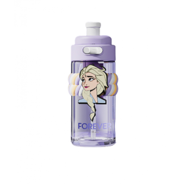 Пляшка для води дитяча, Disney Princess Elsa, з трубочкою, 700 мл