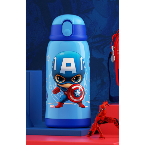 Термос дитячий з датчиком температури, Marvel «Капітан Америка», в подарунковому упакуванні, 500 мл