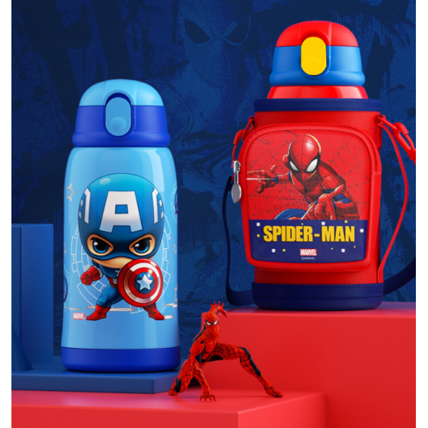 Термос дитячий з датчиком температури, Marvel «Капітан Америка», в подарунковому упакуванні, 500 мл