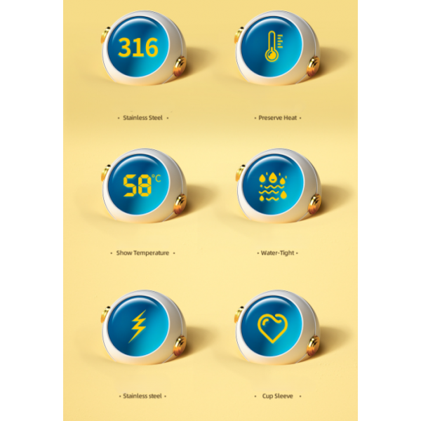 Термос дитячий з температурним екраном, Marvel "Капітан Америка", 420 мл