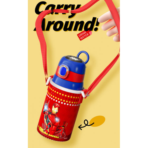 Термос дитячий з температурним екраном, Marvel "Капітан Америка", 420 мл