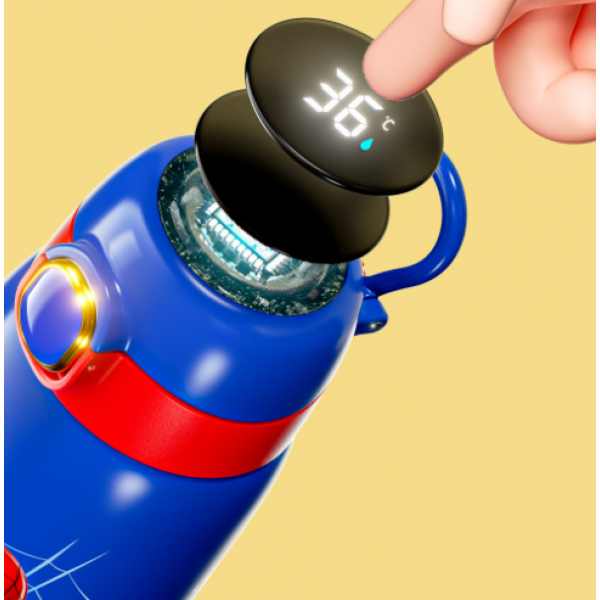 Термос дитячий з температурним екраном, Marvel "Капітан Америка", 420 мл