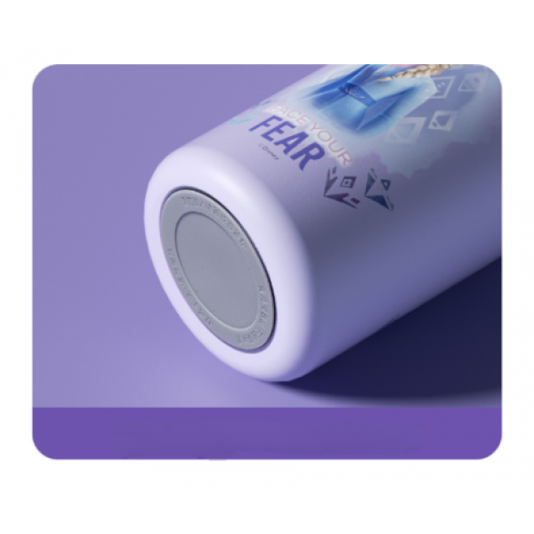 Термос дитячий з датчиком температури, Disney «Ельза», 400 мл, фіолетовий