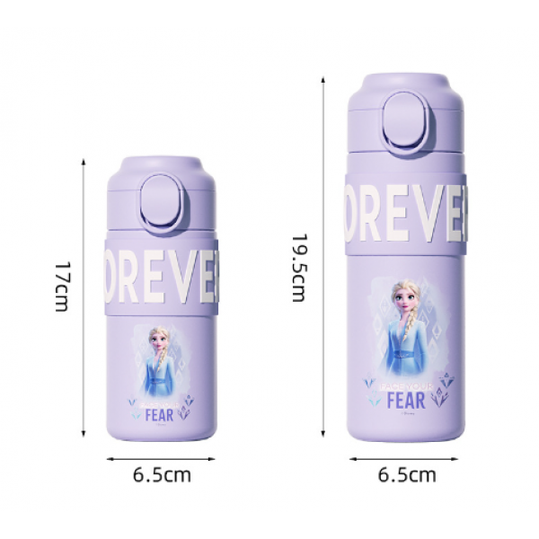 Термос дитячий з датчиком температури, Disney «Ельза», 400 мл, фіолетовий