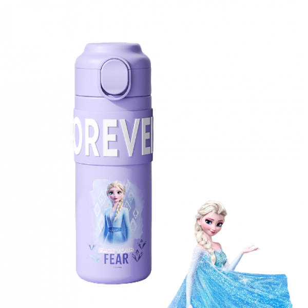 Термос дитячий з датчиком температури, Disney «Ельза», 400 мл, фіолетовий