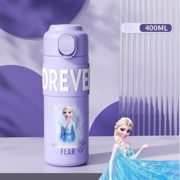 Термос дитячий з датчиком температури, Disney «Ельза», 400 мл, фіолетовий