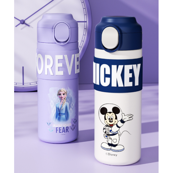 Термос дитячий з датчиком температури, Disney «Ельза», 400 мл, фіолетовий