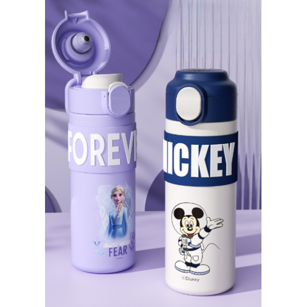 Термос дитячий з датчиком температури, Disney «Ельза», 400 мл, фіолетовий