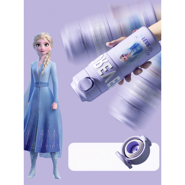 Термос дитячий з датчиком температури, Disney «Ельза», 400 мл, фіолетовий