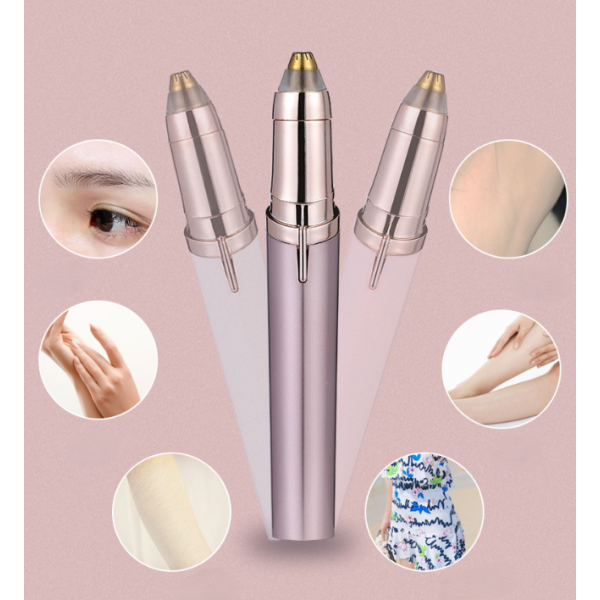 Електричний тример, депілятор для обличчя та тіла, білий