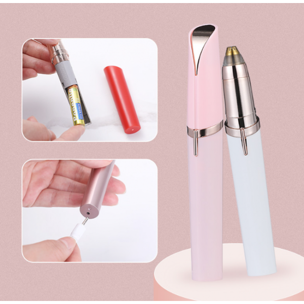 Електричний тример, депілятор для обличчя та тіла, білий