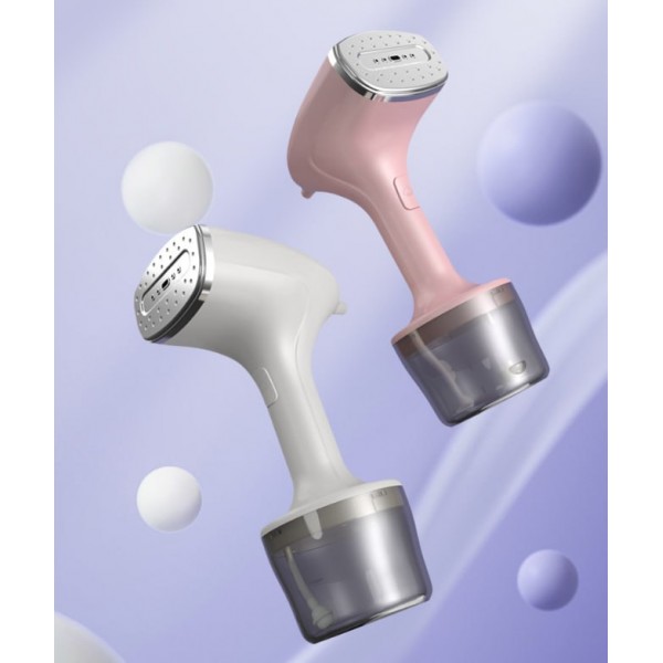 Отпариватель ручной портативный, миниутюг вертикальный GTJ-D10M1 с функцией дезинфекции, розовый