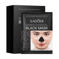 Маска от черных точек с бамбуковым углем SADOER, 10 шт