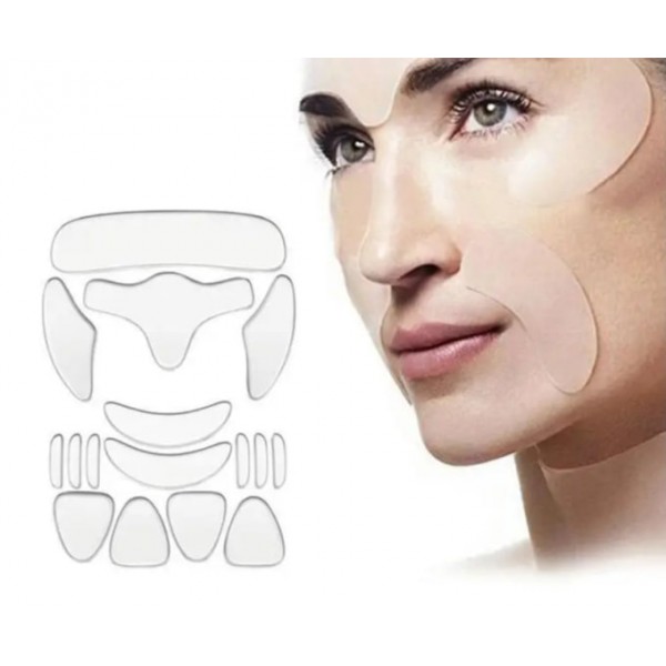 Набір силіконових багаторазових патчів для обличчя 16 шт Набір силіконових багаторазових патчів для обличчя 16 шт