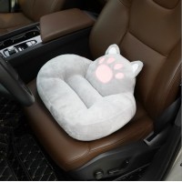 М'яка велюрова подушка для сидіння, сірого кольору, 45х35х15 см