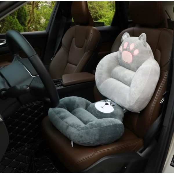 М'яка велюрова подушка для сидіння, хаскі, 45х35х15 см.