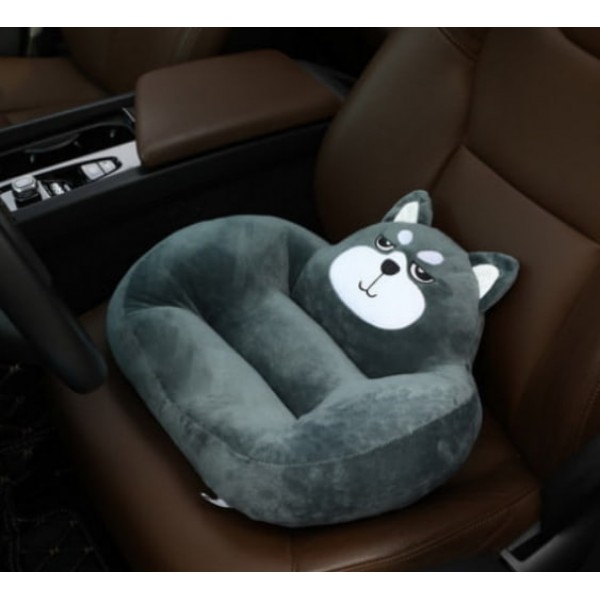 М'яка велюрова подушка для сидіння, хаскі, 45х35х15 см.