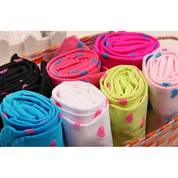 Колготки дитячі білі з рожевими сердечками, 1 пара, 100 Den, 105-130 см