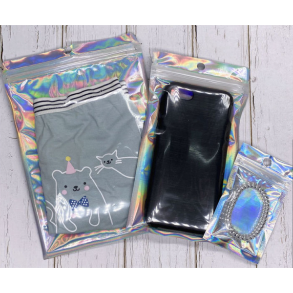 Пакет-саше косметичний із замком Zip-Lock та отвором, глянцевий пакет, Zip-Lock 8,5х13 см, 10 шт