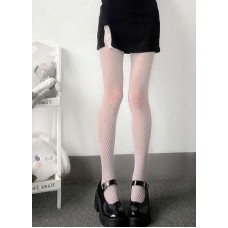 Колготи в дрібну сіточку, жіночі колготи в сітку, білі 1 шт 