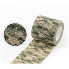 Бинт еластичний Coban 15 см, фіксуючий, самозакріплюючий, бинт Кобан, аутоадгезійний бинт, камуфляж сірий, 15 см х 4,5 м
