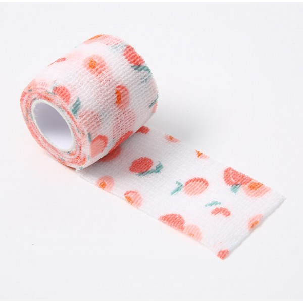 Бинт еластичний Coban 5см, Персик, фіксуючий, самозакріплюючий, бинт Кобан, самоклеючий, аутоадгезійний бинт, 5 см х 4,5 м