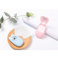 Папір мильний портативний, компактна міні - мильниця, одноразовий папір для миття рук, 50 шт