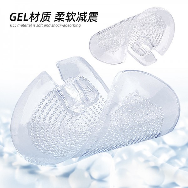 Потовщені гелеві устілки для взуття, невидимі накладки для шльопанців, прозорі, 2 шт