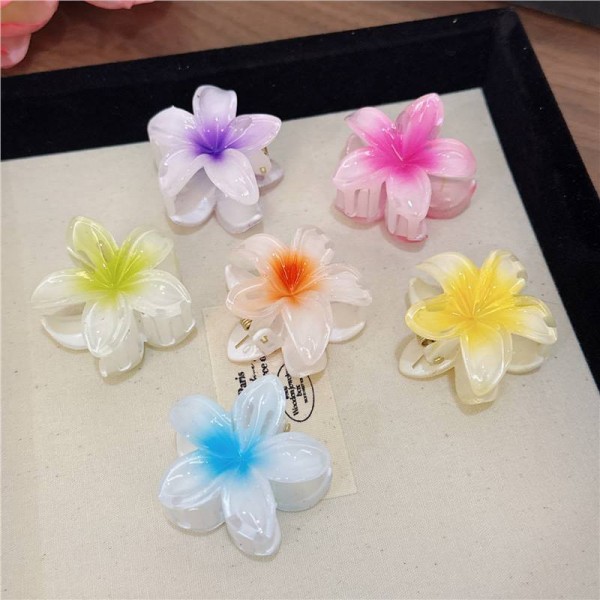 Затискач для волосся «Shiny Flower», прикраса для зачіски, 4 см, 6 кольорів