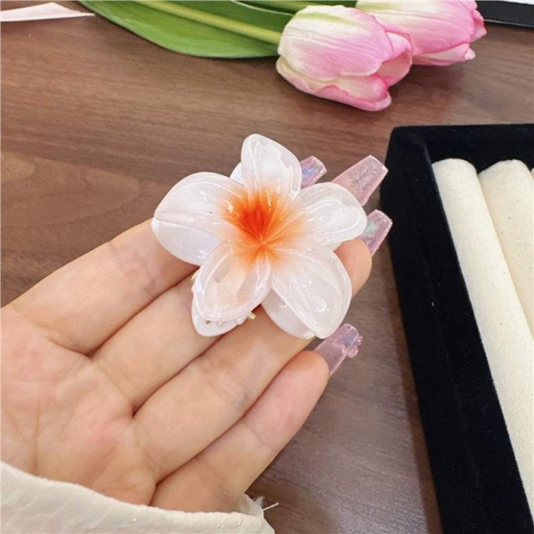 Затискач для волосся «Shiny Flower», прикраса для зачіски, 4 см, 6 кольорів Затискач для волосся «Shiny Flower», прикраса для зачіски, 4 см, 6 кольорів