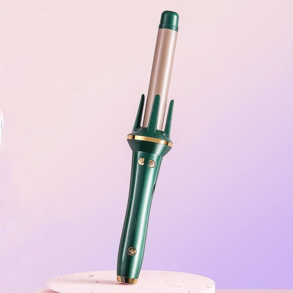 Плойка для волосся, стайлер для завивки локонів, зелений, діаметр 25 мм