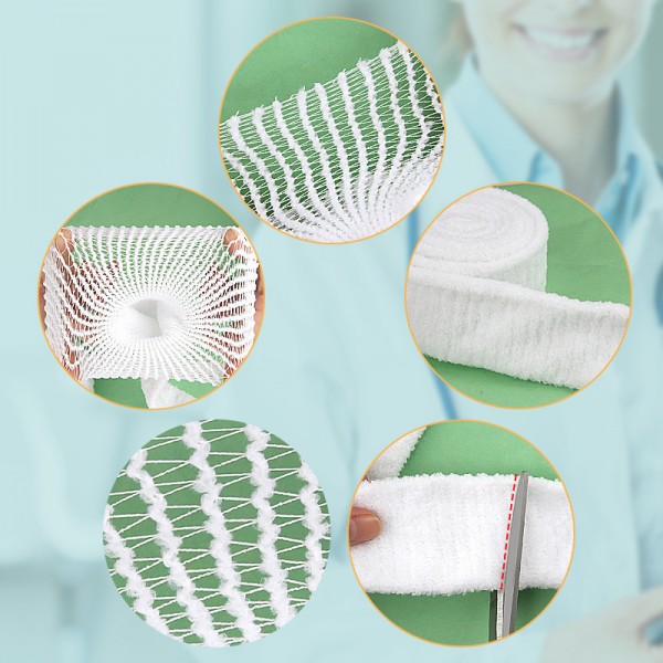 Потовщений сітчастий еластичний бинт циліндричної форми, фіксуючий, білий, 1,5 см х 2 м, 1 шт