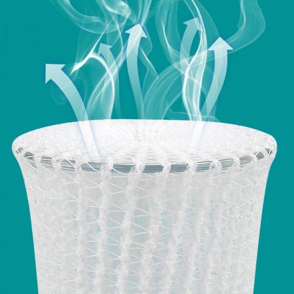 Потовщений сітчастий еластичний бинт циліндричної форми, фіксуючий, білий, 1,5 см х 2 м, 1 шт