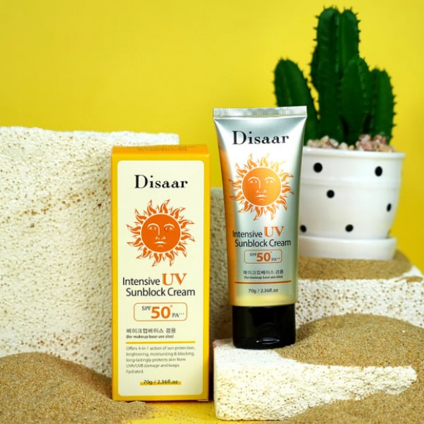 Сонцезахисний крем Disaar Intensive UV Sunblock Creme SPF 50 PA+++, 70 г