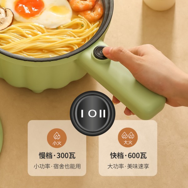 Каструля електрична з антипригарним покриттям та пароваркою, молочна, 2 л Каструля електрична з антипригарним покриттям та пароваркою, молочна, 2 л