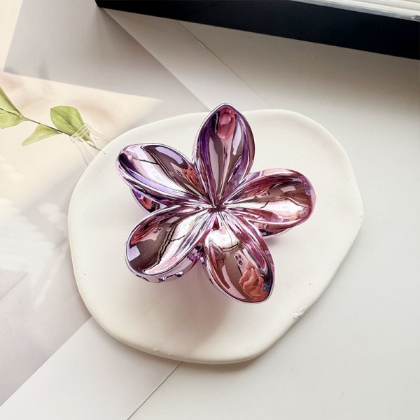 Затискач для волосся «Rainbow Metal Flower», прикраса для зачіски, 8 см, 6 кольорів Затискач для волосся «Rainbow Metal Flower», прикраса для зачіски, 8 см, 6 кольорів