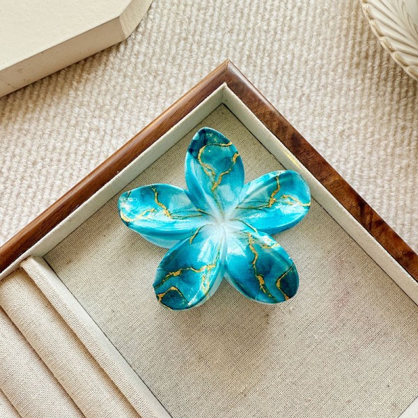 Зажим для волос «Marble Flower», украшение для прически, 8 см, 5 цветов