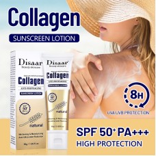 Сонцезахисний лосьйон DISAAR  Collagen Sunscreen Lotion  SPF 50 PA+++, з колагеном та вітаміном С, 50 г