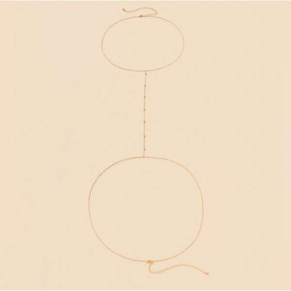 Ланцюжок на талію та шию "Shine", золото та срібло