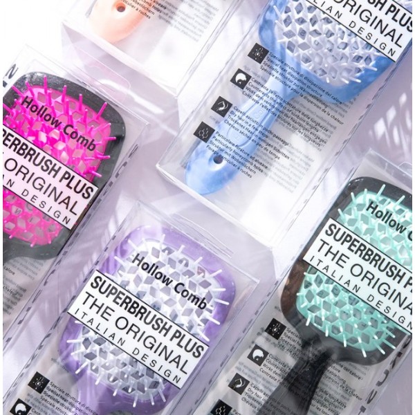 Гребінець для волосся Superbrush Plus, масажна щітка для укладання локонів, різні кольори